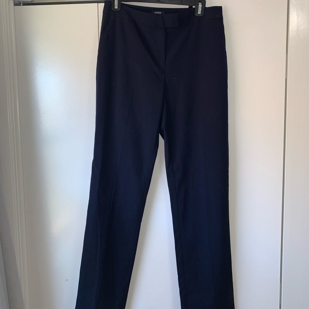 Jones New York Signature Navy Trouser Dress Pants